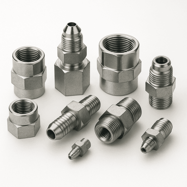 adapters and connectors for hydraulic equipments,excavators,industrial machineries